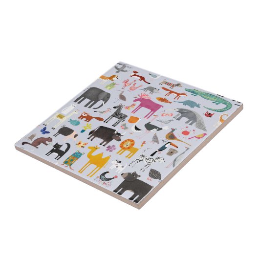 Tiermenagerie Fliese (Seite)