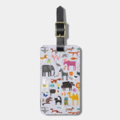 Tiermenagerie Gepäckanhänger (Vorderseite vertikal)