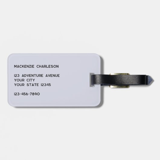 Tiermenagerie Gepäckanhänger (Rückseite horizontal)