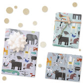 Tiermenagerie Geschenkpapier Set