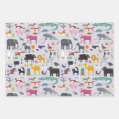 Tiermenagerie Geschenkpapier Set (Vorderseite)