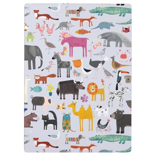 Tiermenagerie Klemmbrett (Rückseite)