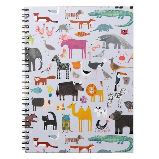 Tiermenagerie Notizblock (Vorderseite)