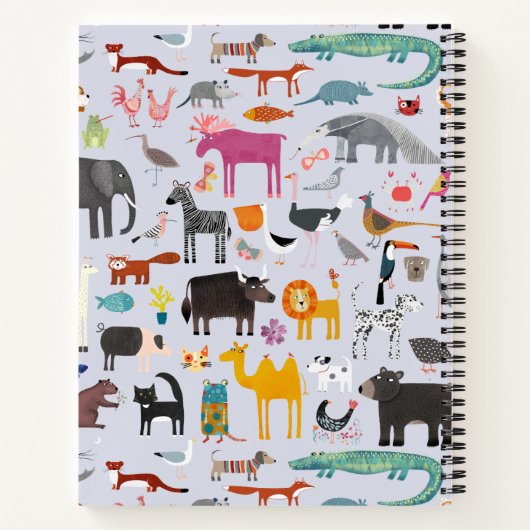 Tiermenagerie Notizblock (Rückseite)