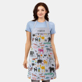 Tiermenagerie Personalisiert Schürze (Getragen)