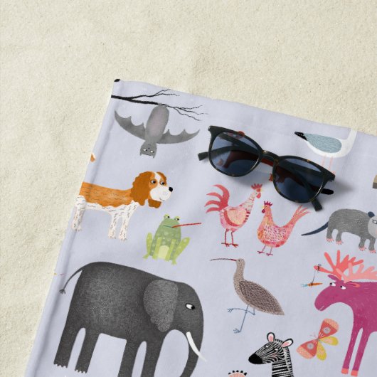 Tiermenagerie Strandtuch (Beispiel)