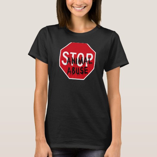 Tiermissbrauch unterbinden T-Shirt (Vorderseite)
