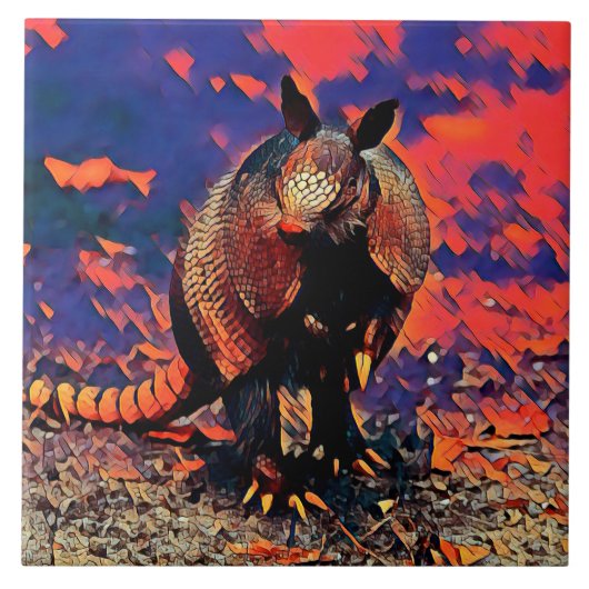 TierMix_Armadillo_001 Fliese (Vorderseite)