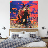 TierMix_Armadillo_001 Leinwanddruck (Insitu (Schlafzimmer))