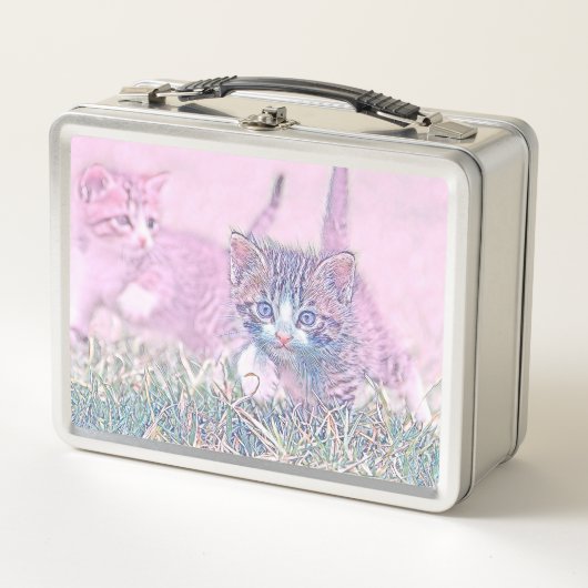 TierMix_Cat_015 Metall Brotdose (Vorderseite)
