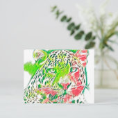 TierMix_Leopard_005 Postkarte (Stehend Vorderseite)