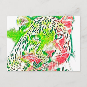 TierMix_Leopard_005 Postkarte