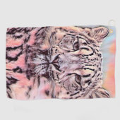 TierMix_Leopard_008 Golfhandtuch (Horizontal)