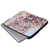 TierMix_Leopard_008 Laptopschutzhülle (Vorne Knopf)