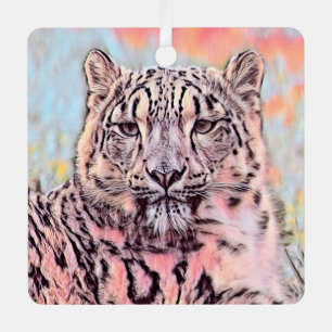 TierMix_Leopard_008 Ornament Aus Metall