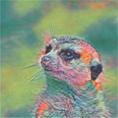 TierMix_Meerkat_009 Aufkleber (Vorderseite)