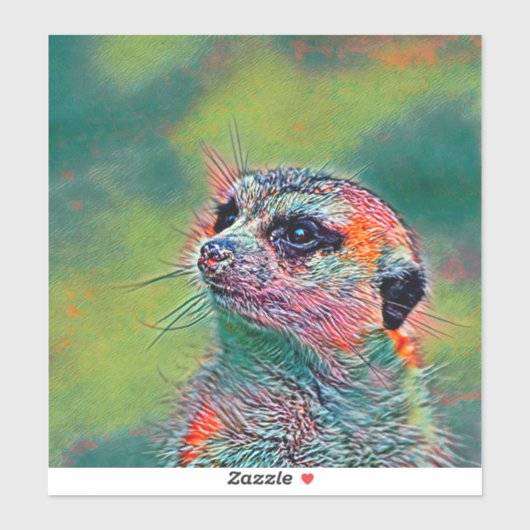 TierMix_Meerkat_009 Aufkleber (Blatt)