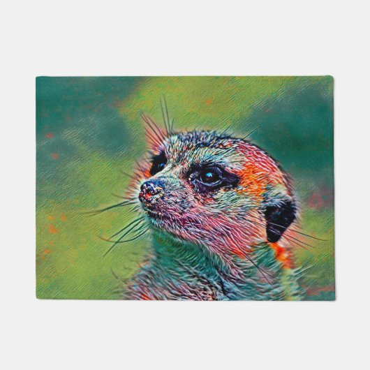 TierMix_Meerkat_009 Fußmatte (Vorderseite)