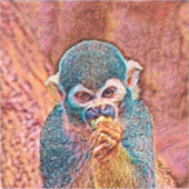 TierMix_Monkey_001 Aufkleber (Vorderseite)