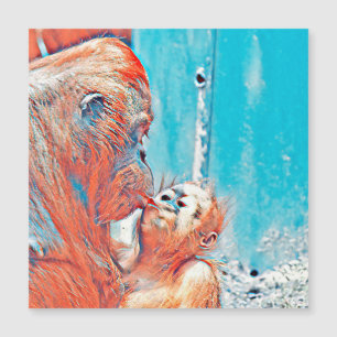 TierMix_OrangUtan_010 Magnetkarte