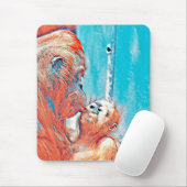 TierMix_OrangUtan_010 Mousepad (Mit Mouse)