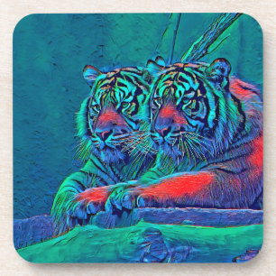 TierMix_Tiger_035 Getränkeuntersetzer