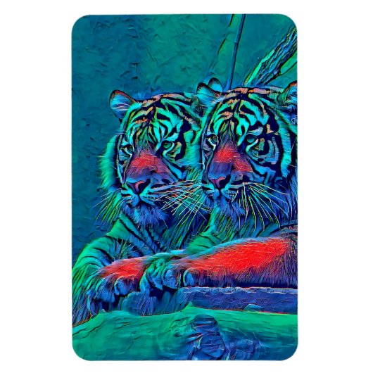 TierMix_Tiger_035 Magnet (Vertikal)