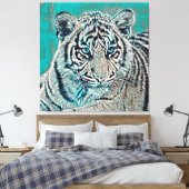 TierMix_Tiger_046 Leinwanddruck (Insitu (Schlafzimmer))
