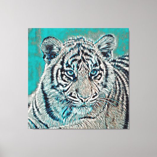 TierMix_Tiger_046 Leinwanddruck (Vorderseite)