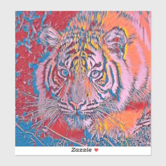 TierMix_Tiger_054 Aufkleber (Blatt)