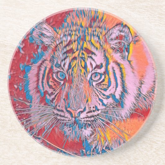 TierMix_Tiger_054 Getränkeuntersetzer (Vorne)