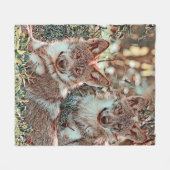 TierMix_Wolf_002 Fleecedecke (Vorderseite (Horizontal))