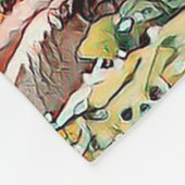 TierMix_Wolf_002 Fleecedecke (Ecke)