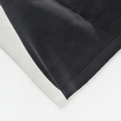 Tiermode-Mann Schwarz-weiß Horner Art Fleecedecke (Ecke)