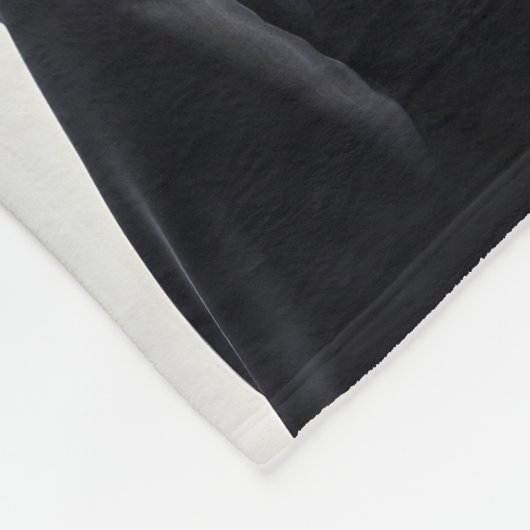 Tiermode-Mann Schwarz-weiß Horner Art Fleecedecke (Ecke)