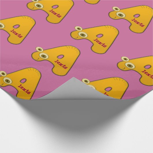 Tiermonogramm - A Geschenkpapier (Ecke)