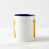 Tiermonogramm - K Zweifarbige Tasse (Mittel)