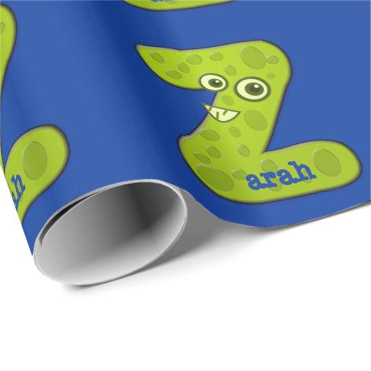 Tiermonogramm - Z Geschenkpapier (Rolleneckpunkt)