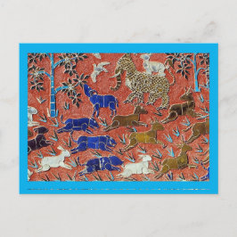 Tiermosaik, Tierrettung, Postkarte