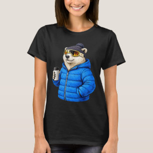 Tiermotive Eisbär Après-Ski-Shirt SkifahrenAni T-Shirt