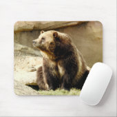 TierMousepad Reihe - Grizzlybär Mousepad (Mit Mouse)