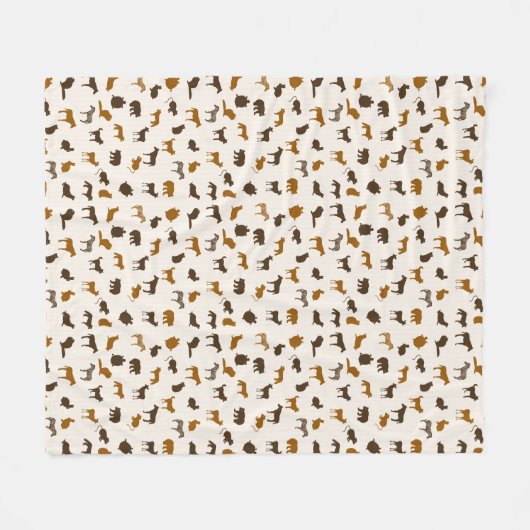Tiermuster 1 fleecedecke (Vorderseite (Horizontal))