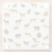 Tiermuster 1 glasuntersetzer (Rückseite)