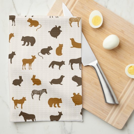 Tiermuster 1 handtuch (Viertel Falte)