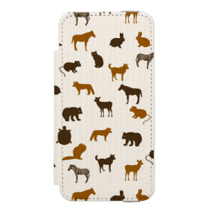 Tiermuster 1 incipio watson™ iPhone 5 geldbörsen hülle