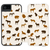 Tiermuster 1 incipio iPhone Geldbeutel-Hülle (Folio Geöffnet)