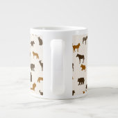 Tiermuster 1 Jumbo-Tasse (Rückseite)
