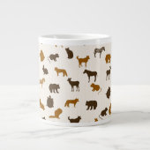 Tiermuster 1 Jumbo-Tasse (Vorderseite)