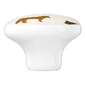 Tiermuster 1 keramikknauf (Seitenansicht)