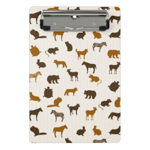 Tiermuster 1 mini klemmbrett